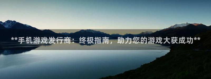 天辰测速希希游戏：**手机游戏发行商：终极指南，助力您的游戏大获成功**