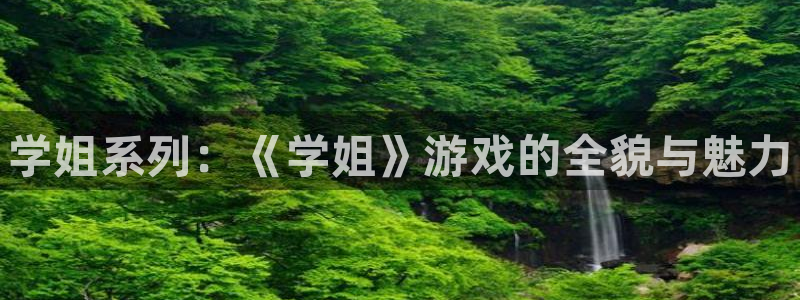 天辰平台息7o777ts=0：学姐系列：《学姐》游戏的全貌与魅力